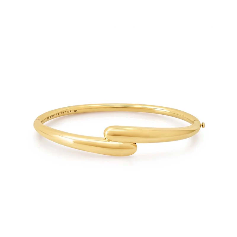 Hinged Double Dome Bangle - Image 2