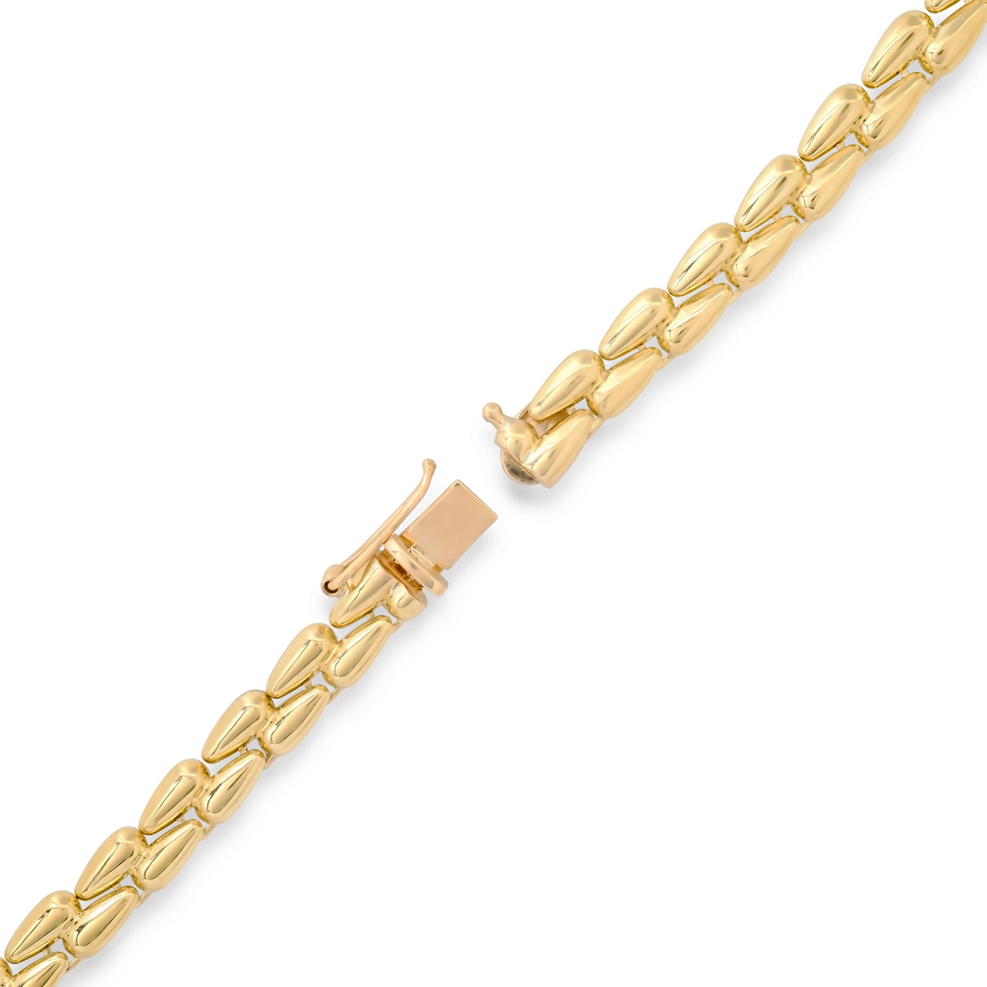 Small Double Dome Tennis Necklace - Image 4