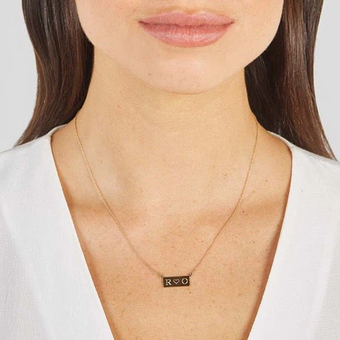 Mini Engravable Nameplate Necklace - Image 2