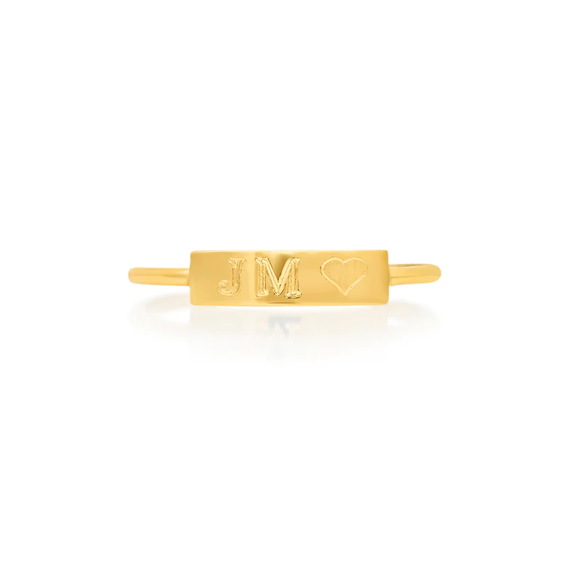 Engravable Nameplate Ring - Image 4