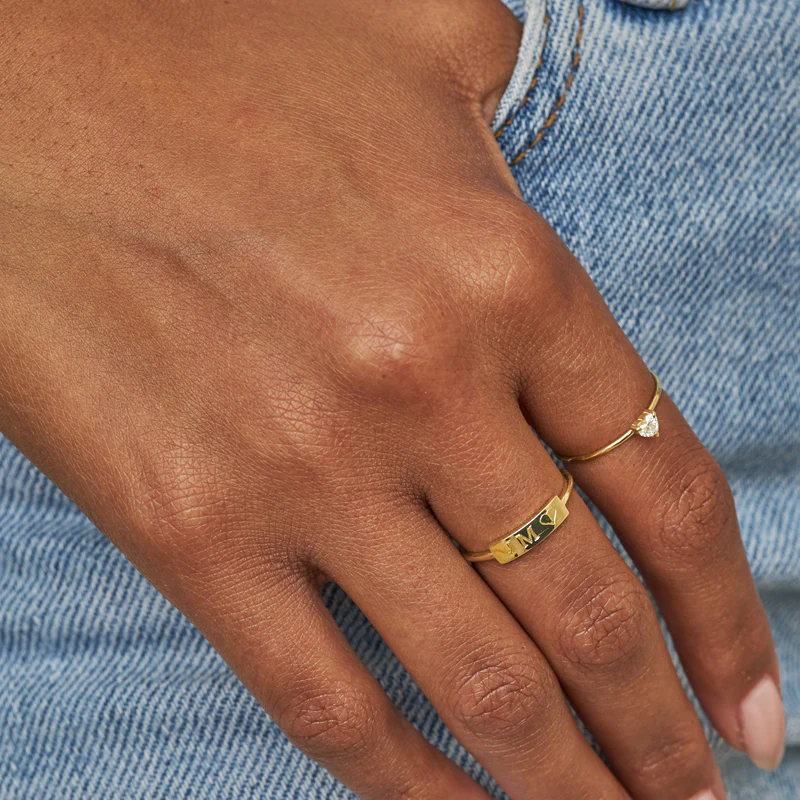 Engravable Nameplate Ring - Image 8