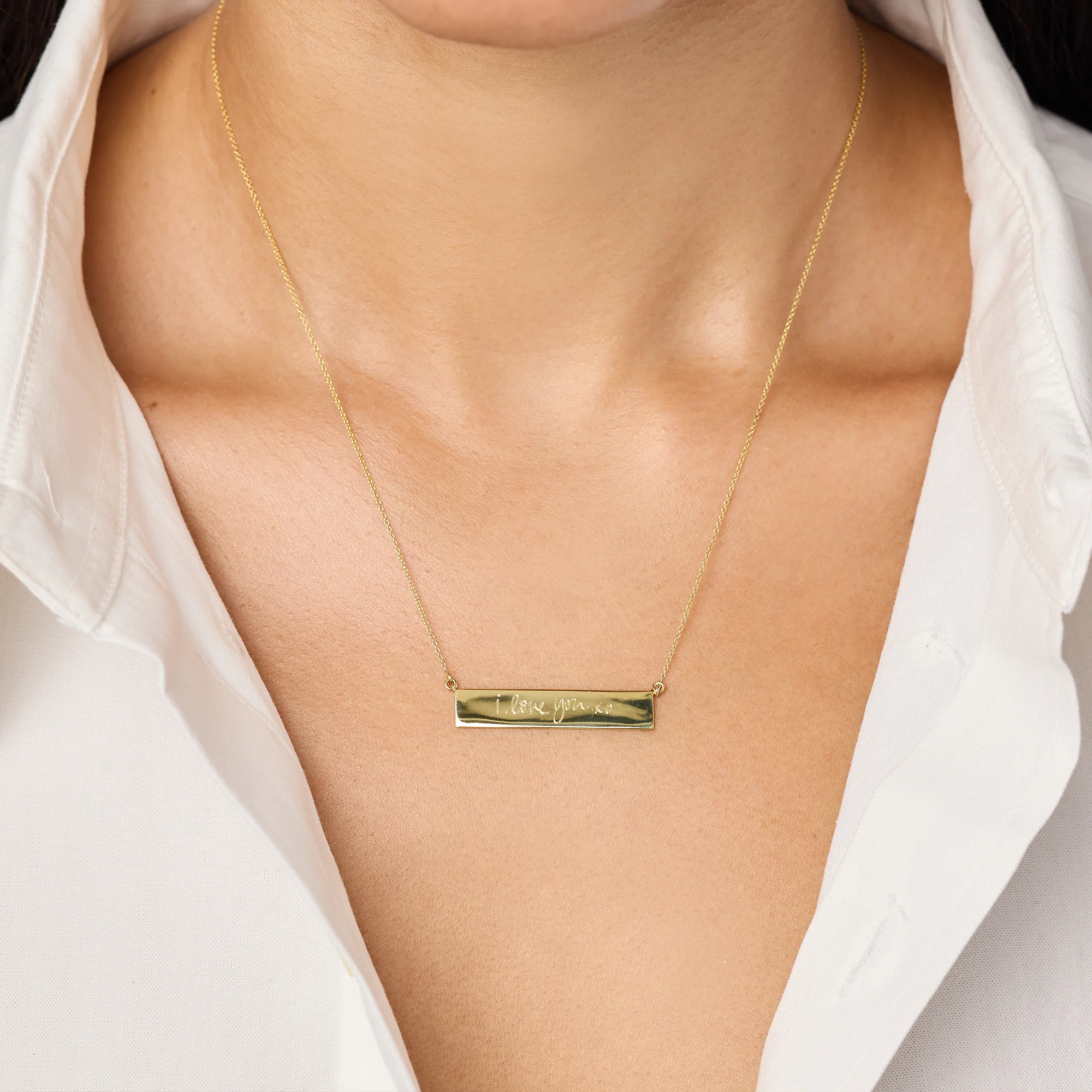 Heirloom Handwritten Nameplate Necklace - Image 3