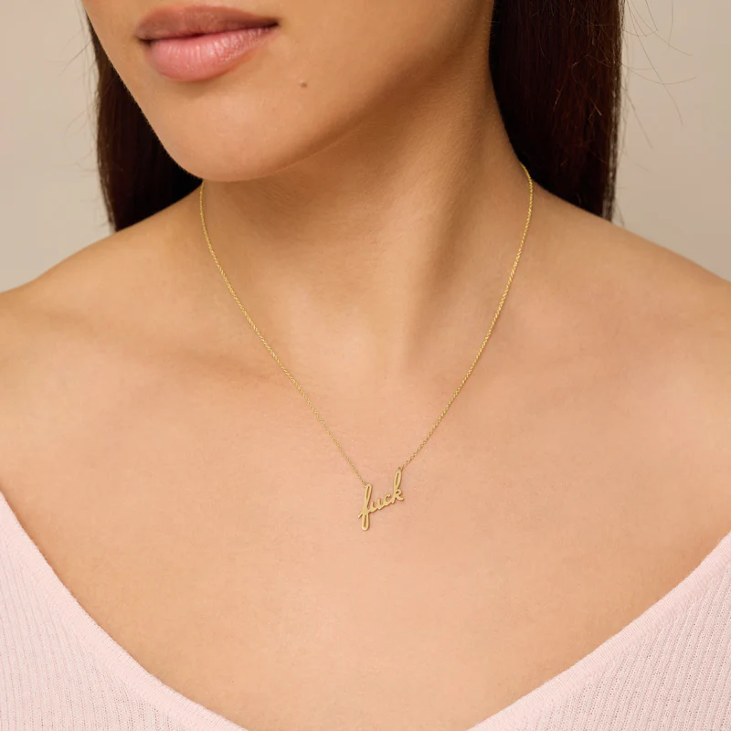Fuck Script Necklace - Image 3