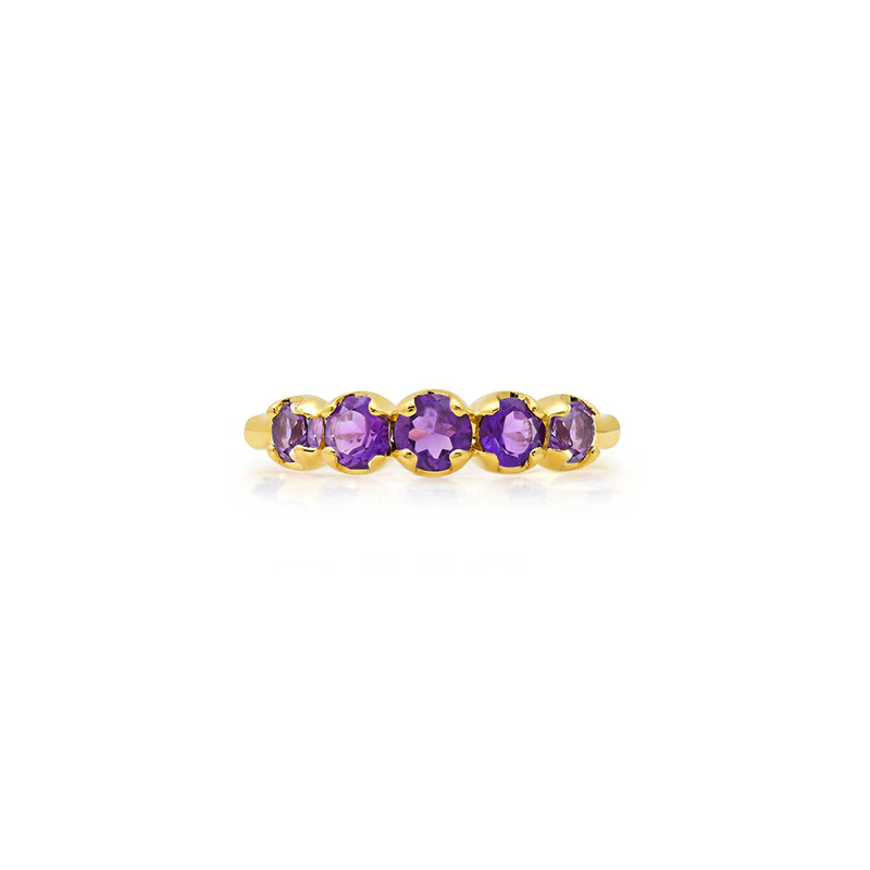 Graduated Amethyst Ring - Image 2