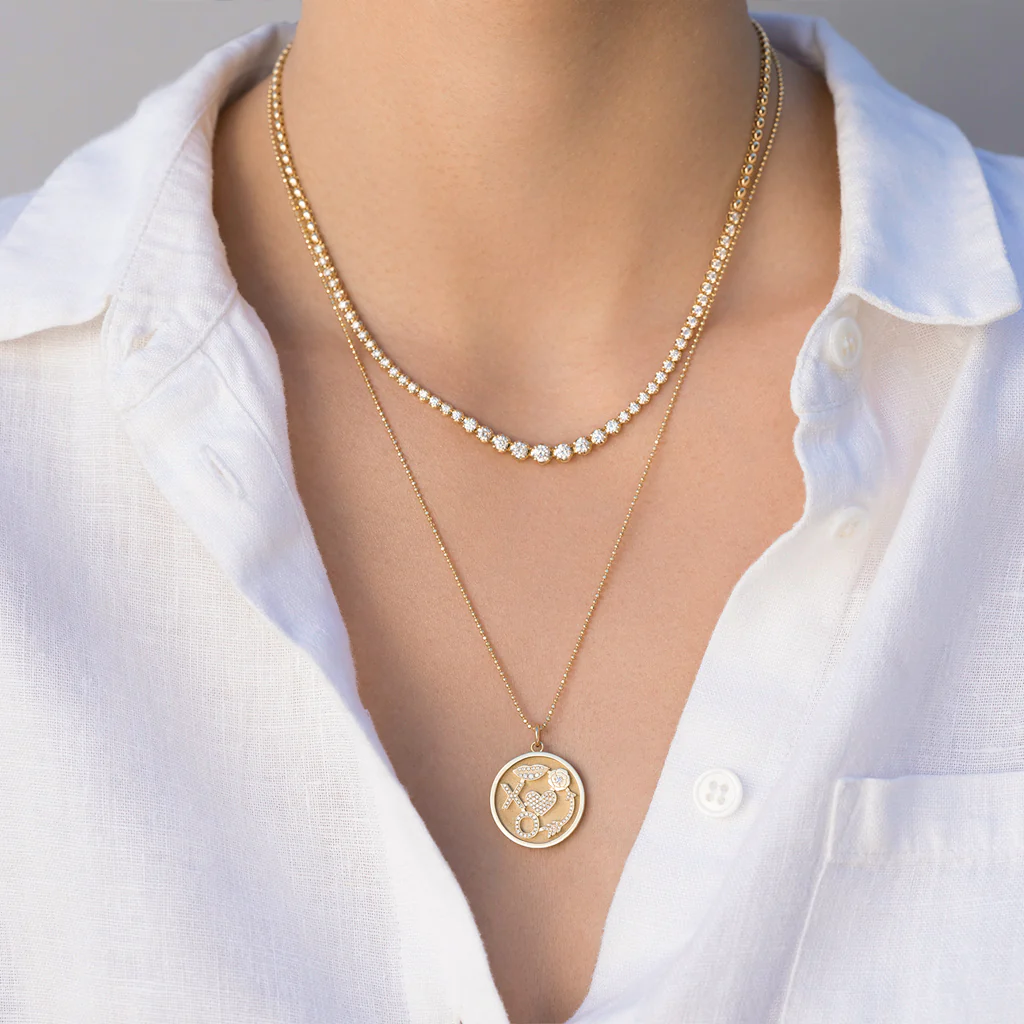 Graduated Diamond Tennis Necklace - Image 6