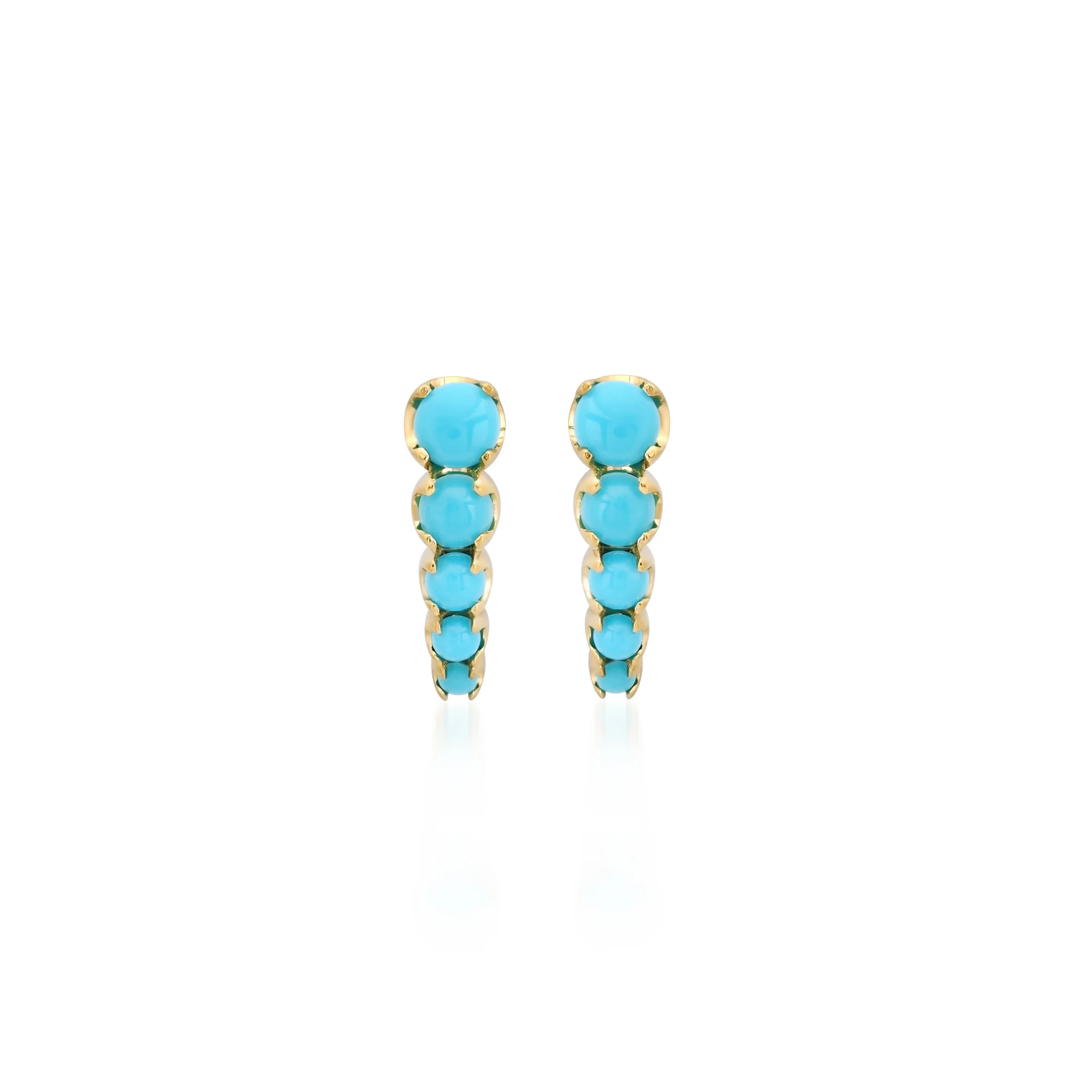 Graduated Illusion Set Turquoise Edith Studs