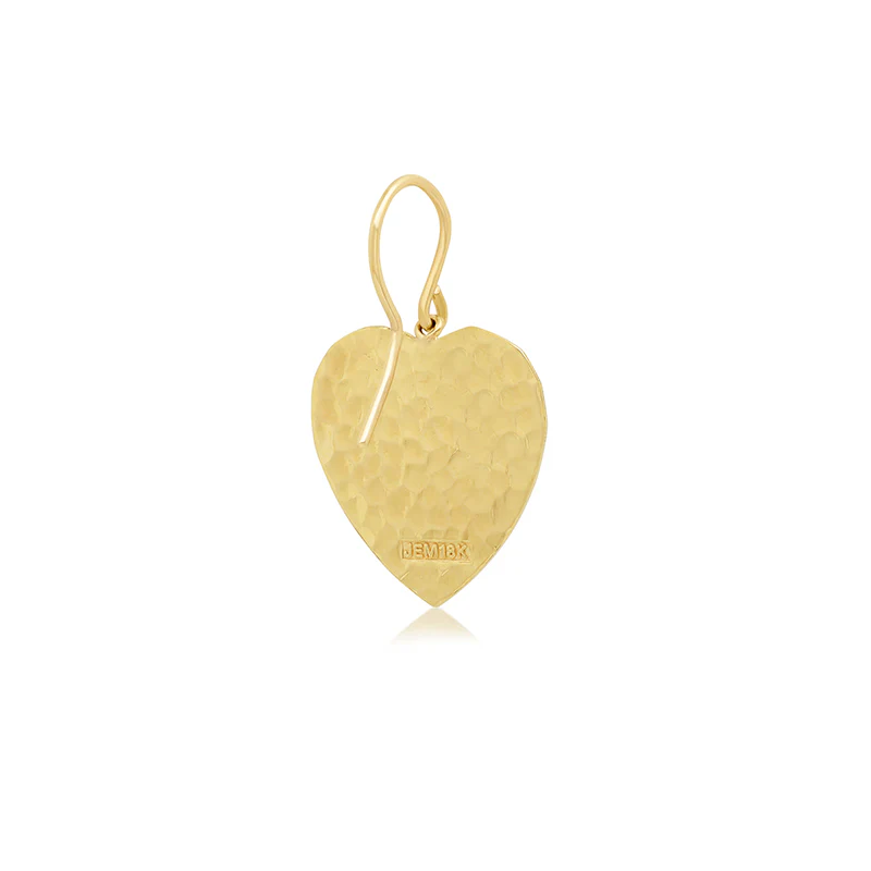 Hammered Heart Earrings - Image 2