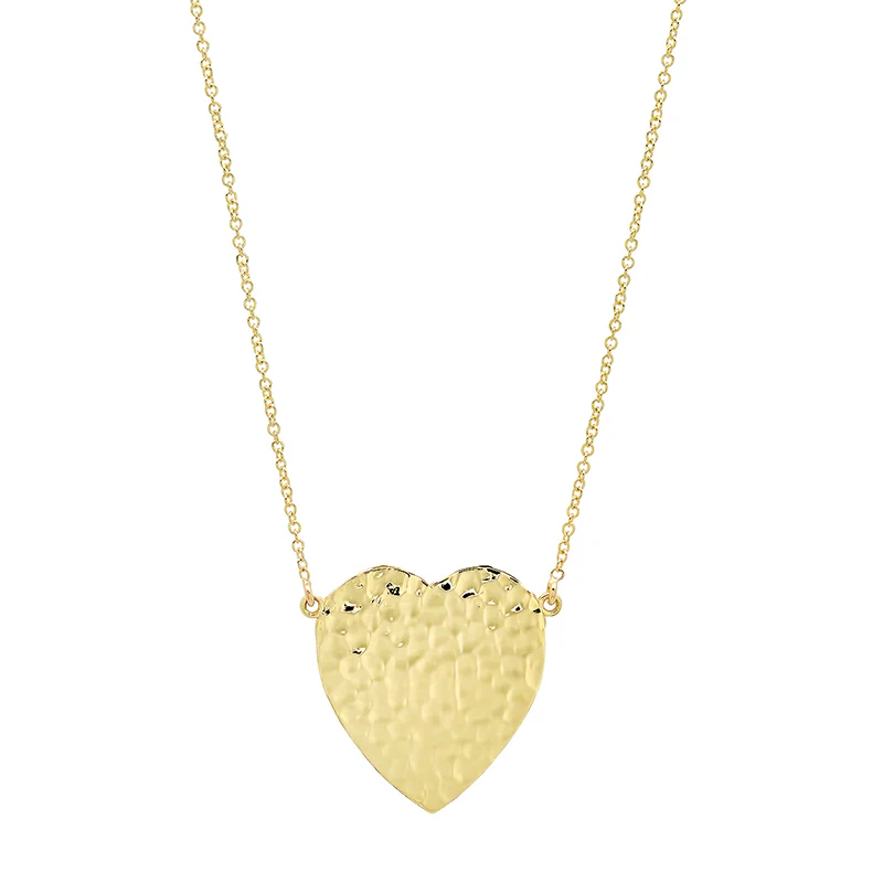 Hammered Heart Necklace