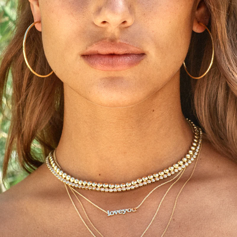 Medium Hammered Hoops - Image 4