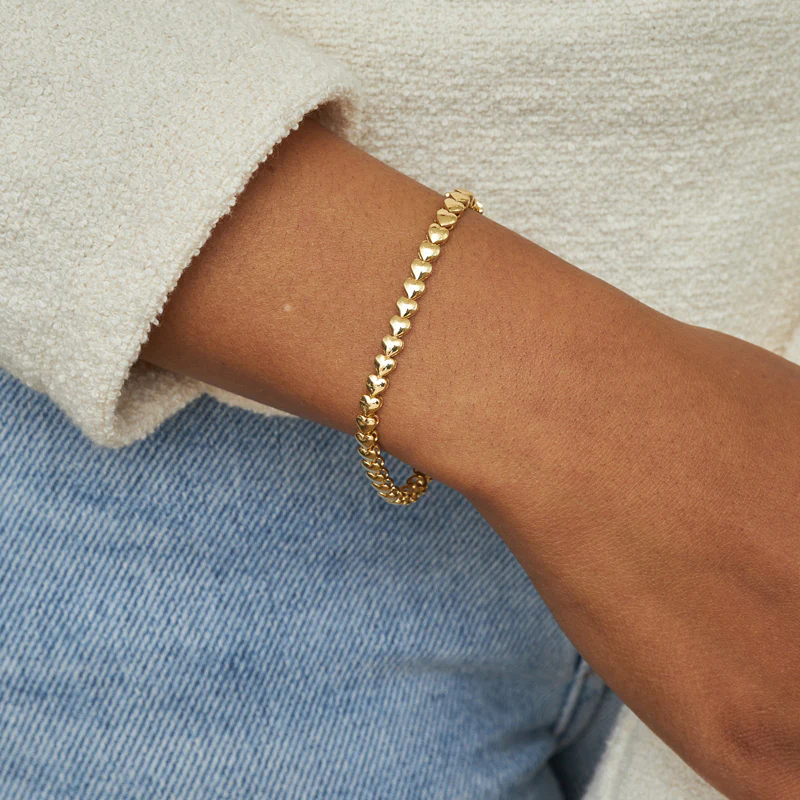 Heart Tennis Bracelet - Image 2