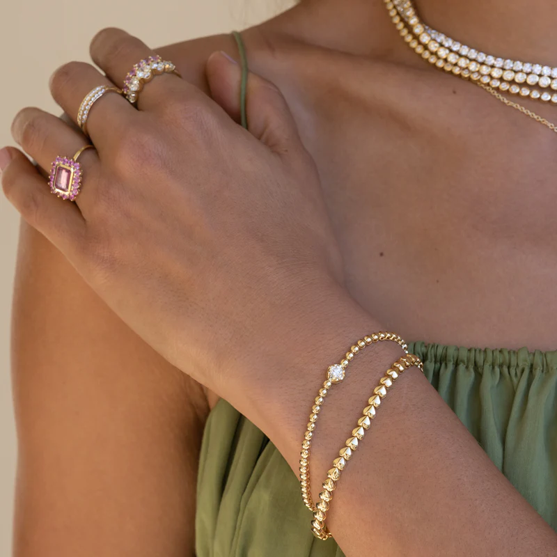 Heart Tennis Bracelet - Image 3