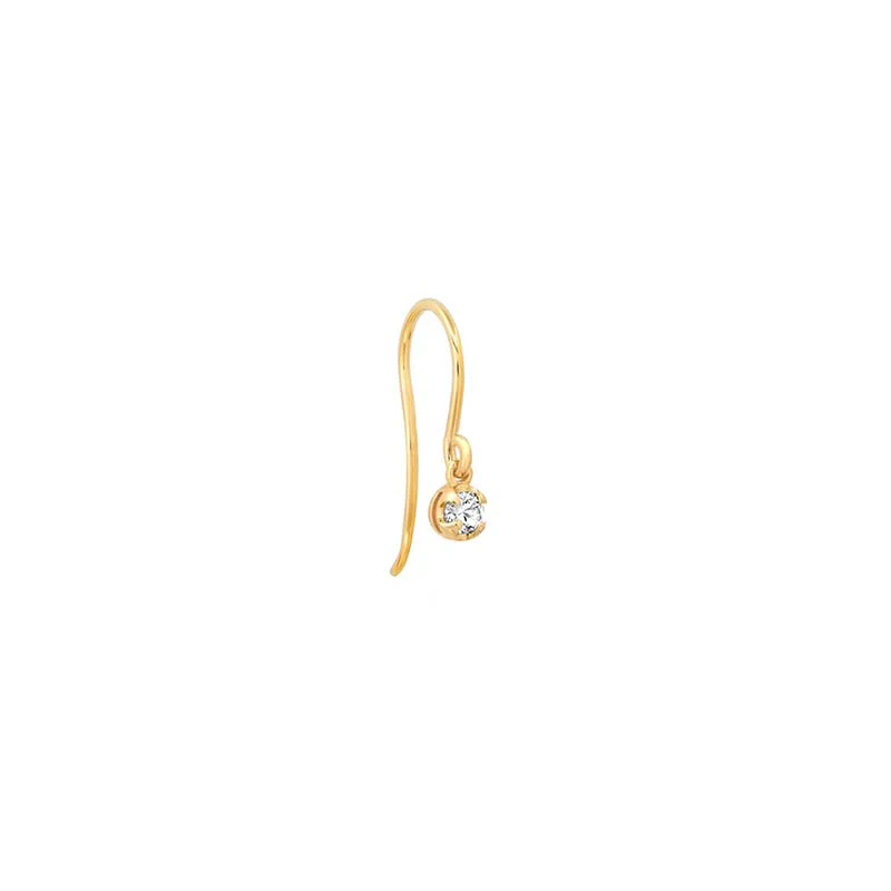 Illusion Set Diamond Drop Earrings - Image 2