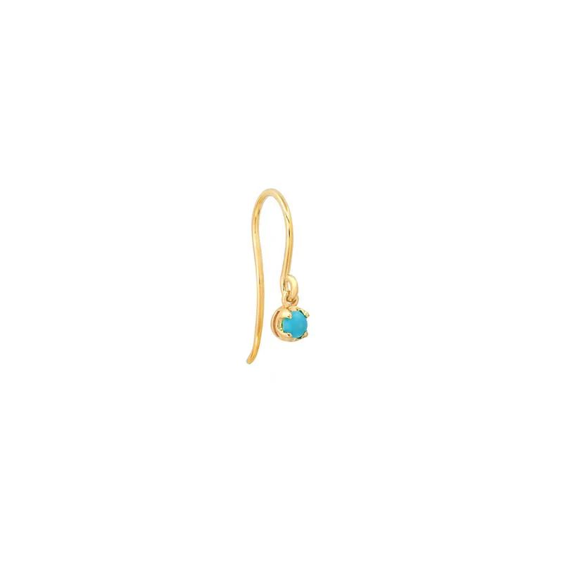 Illusion Set Turquoise Drop Earrings - Image 2