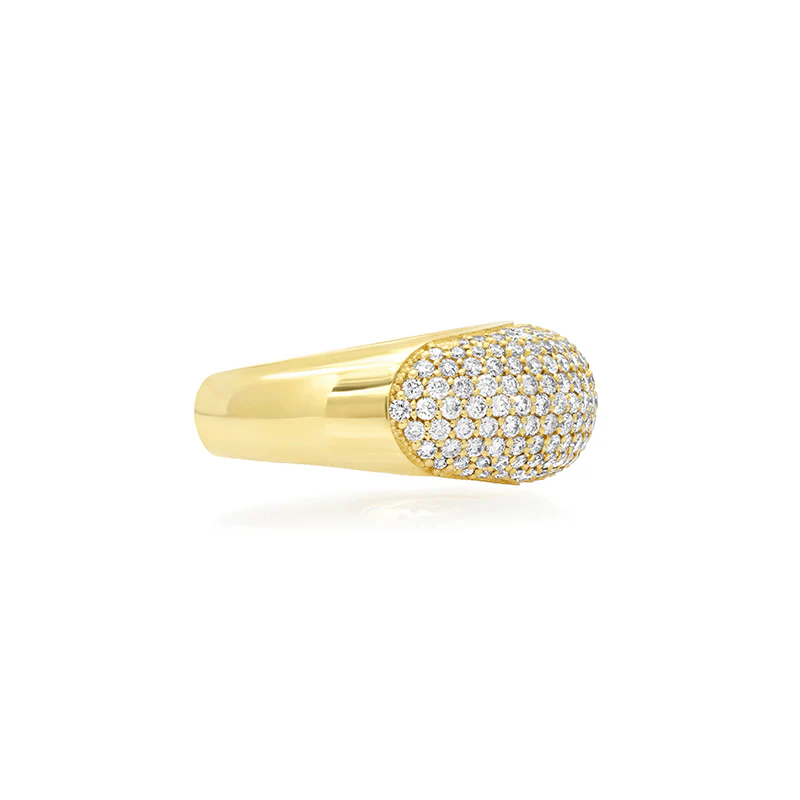 Large Diamond Dome Ring - Image 3
