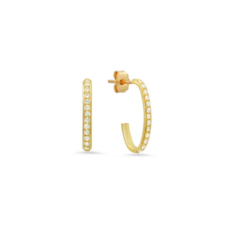 Large Diamond Edith Studs - Image 3