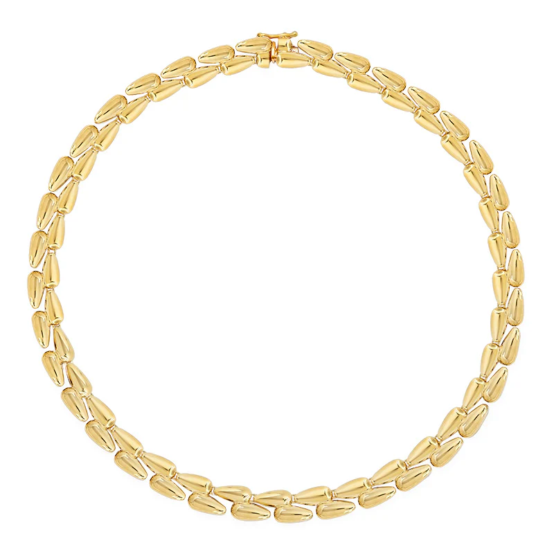 Large Double Dome Tennis Necklace - Image 2