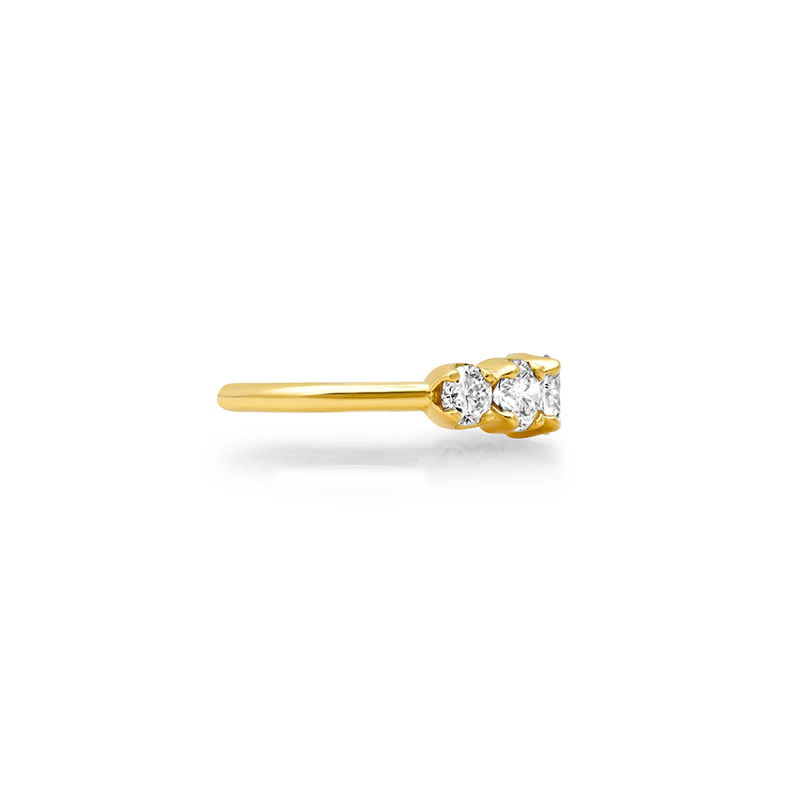 Large Graduated Diamond Ring - Image 4