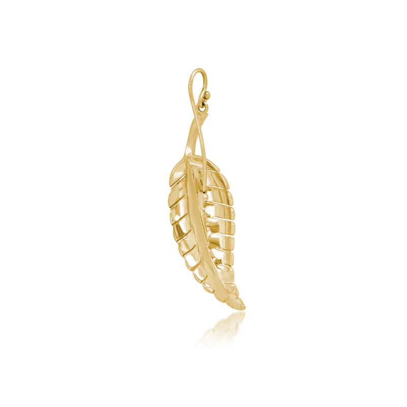 Large Leaf Earrings - Image 2