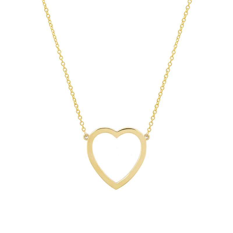 Large Open Heart Necklace