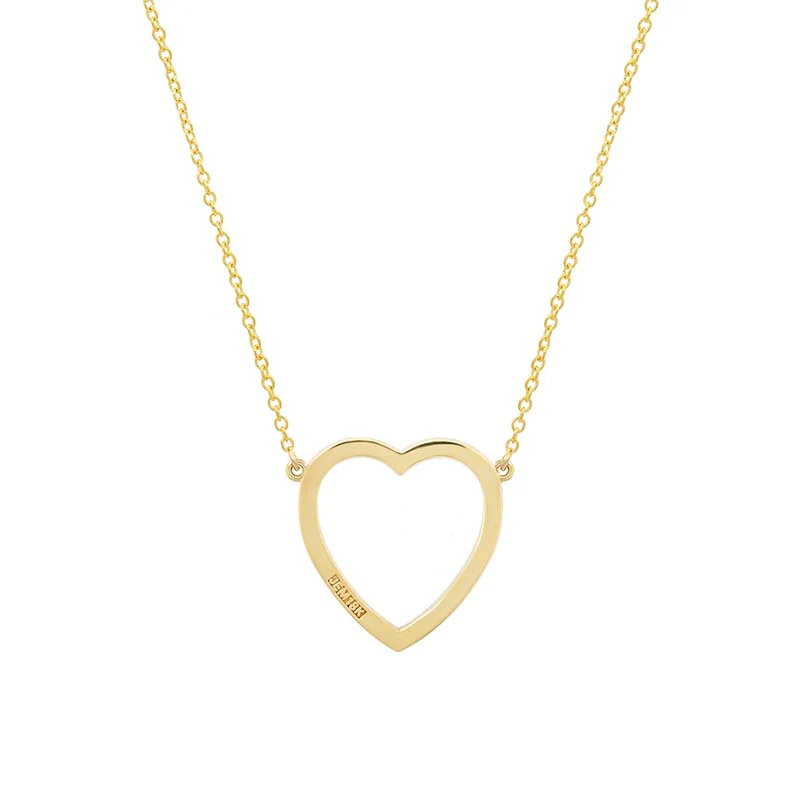 Large Diamond, Turquoise and Lapis Open Heart Necklace - Image 2