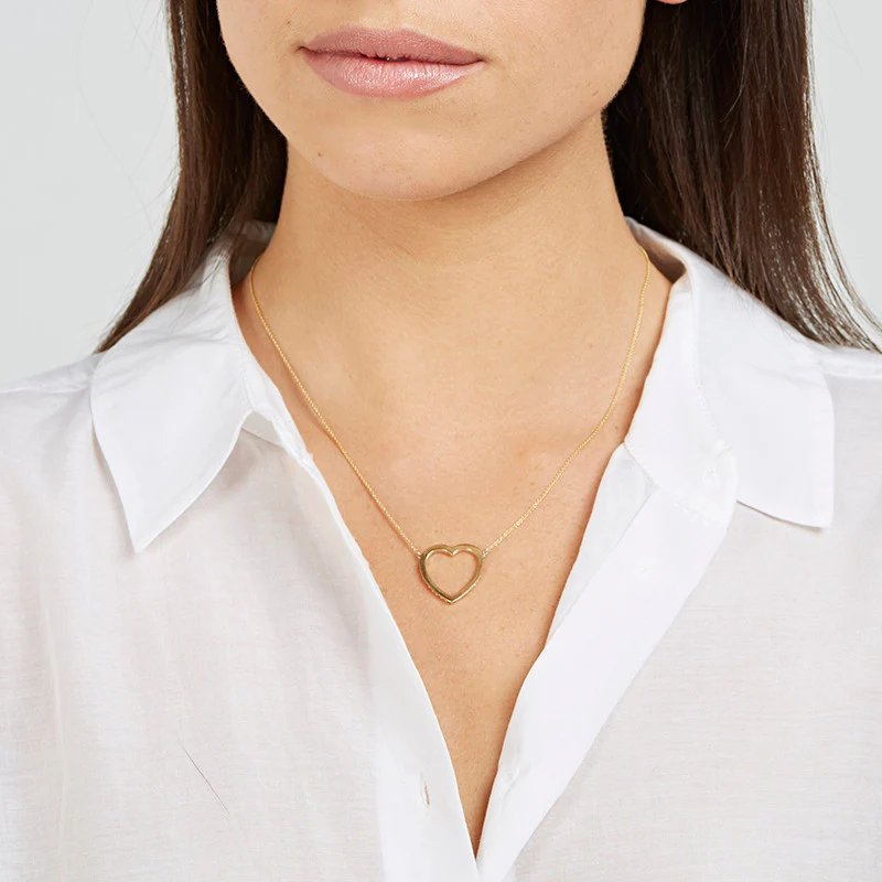 Large Open Heart Necklace - Image 4