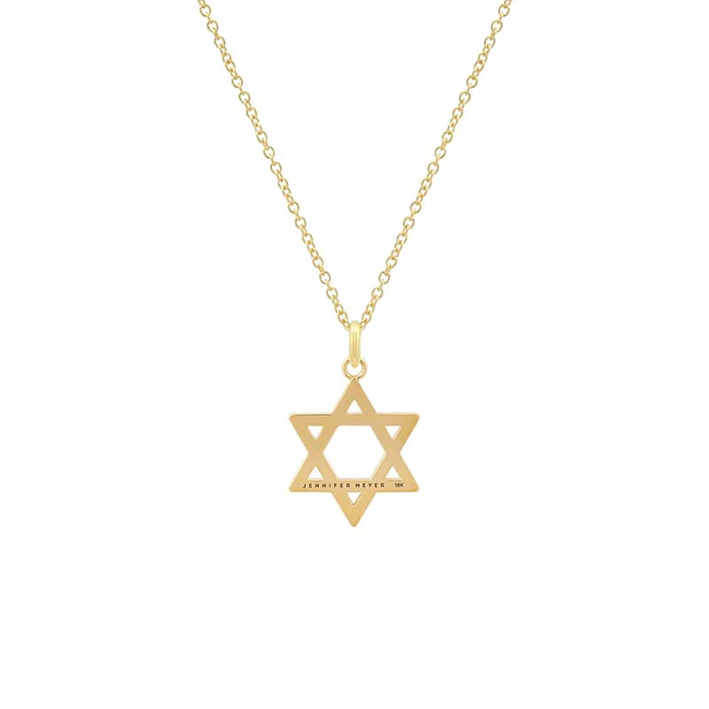 Large Star of David Pendant Necklace - Image 2