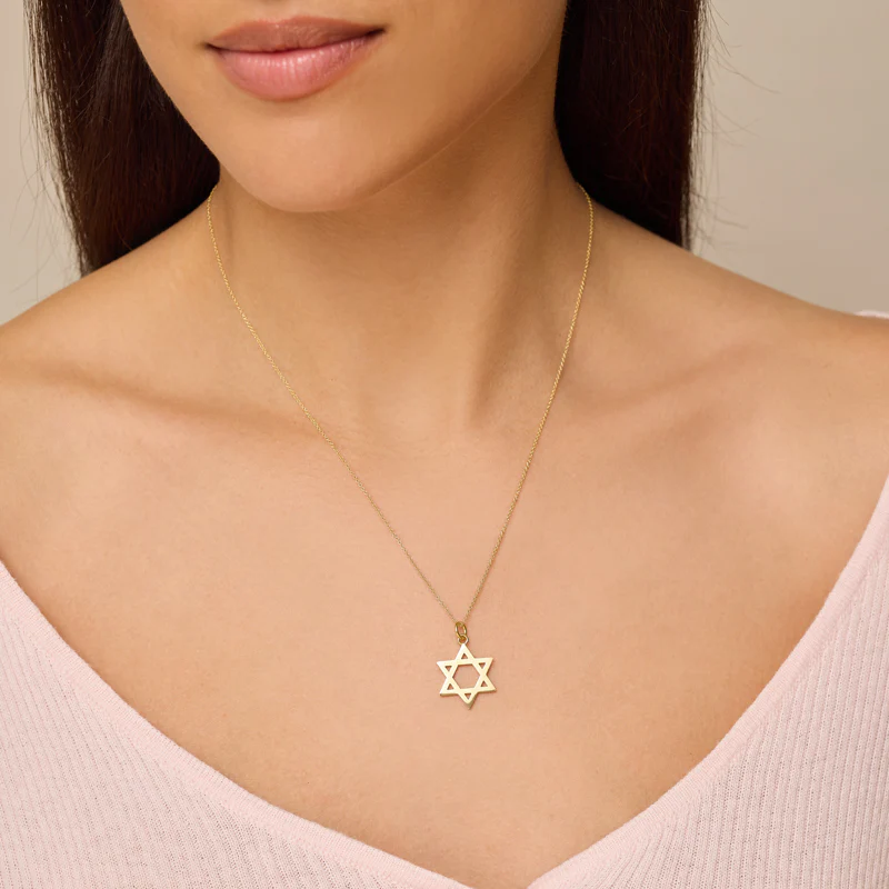 Large Star of David Pendant Necklace - Image 3