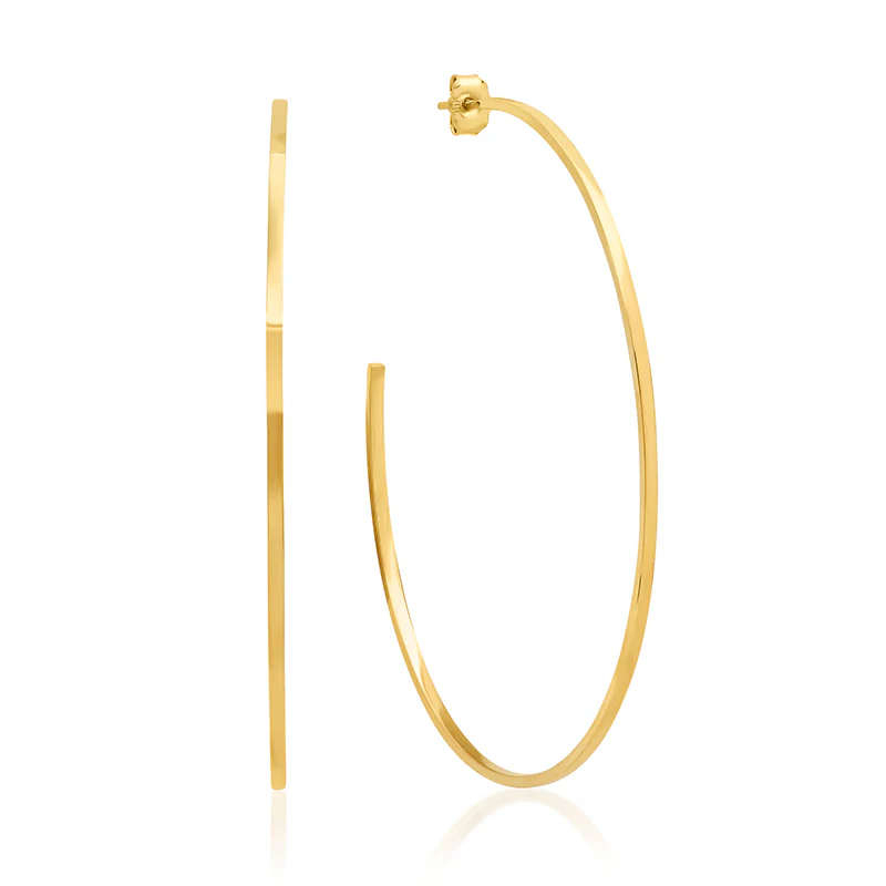Large Thin Hoops - Image 2