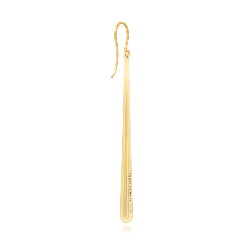 Long Dome Drop Earrings - Image 3