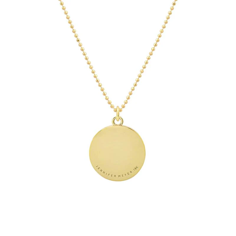Love You & Heart Sentiment Pendant Necklace - Image 2