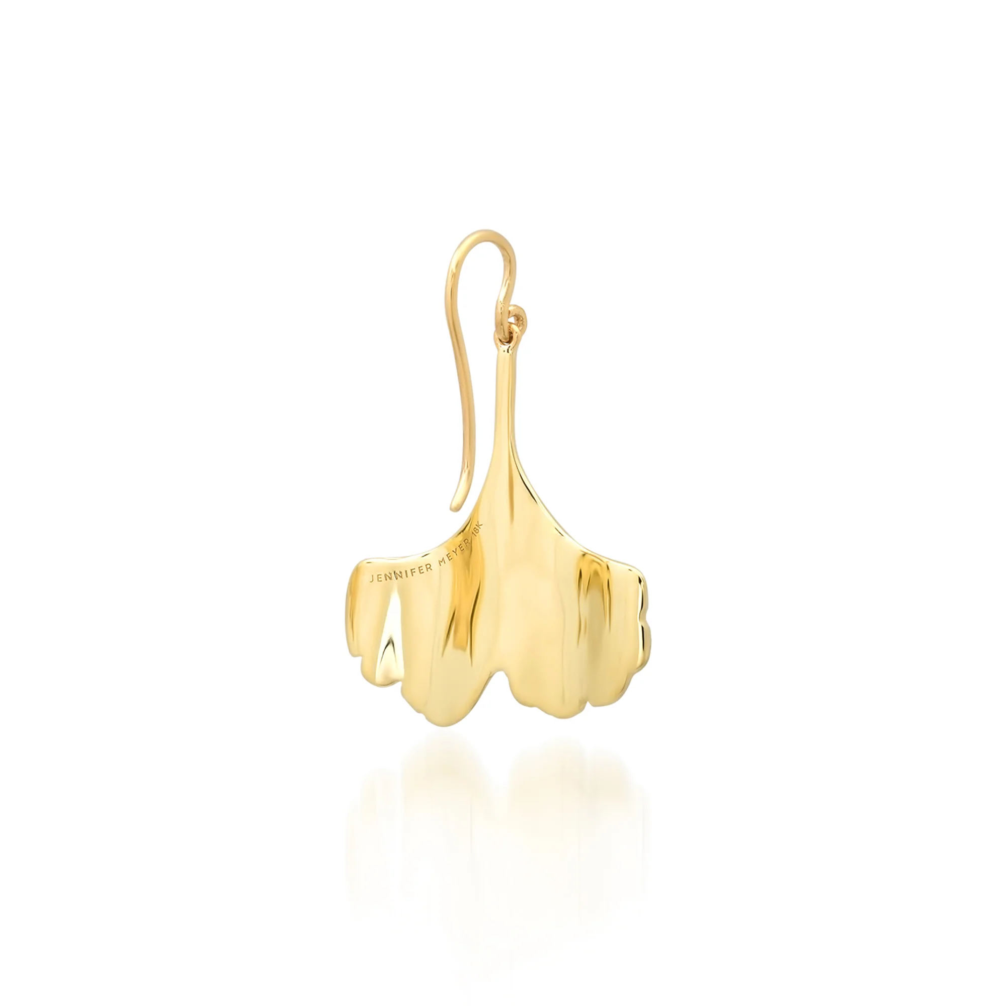 Luxe Ginkgo Leaf Earrings - Image 3