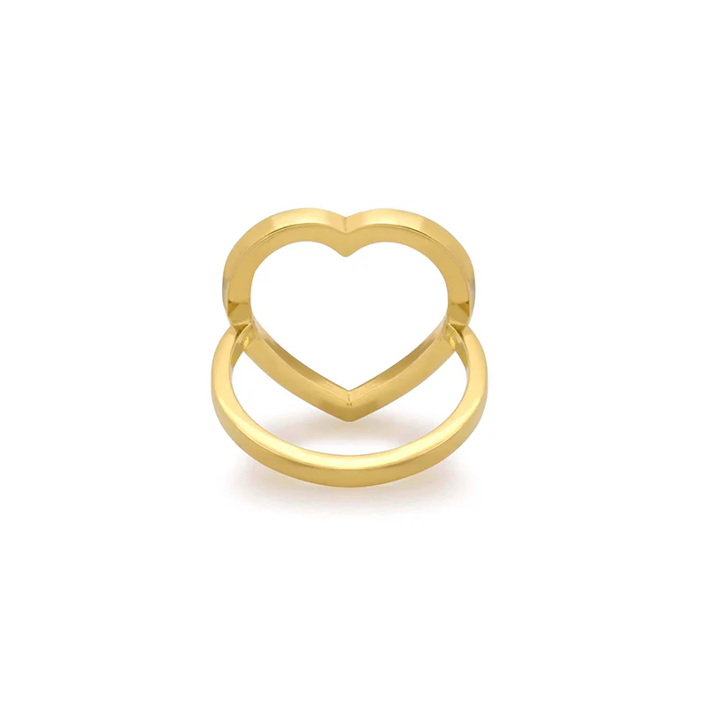 Luxe Open Heart Ring - Image 4