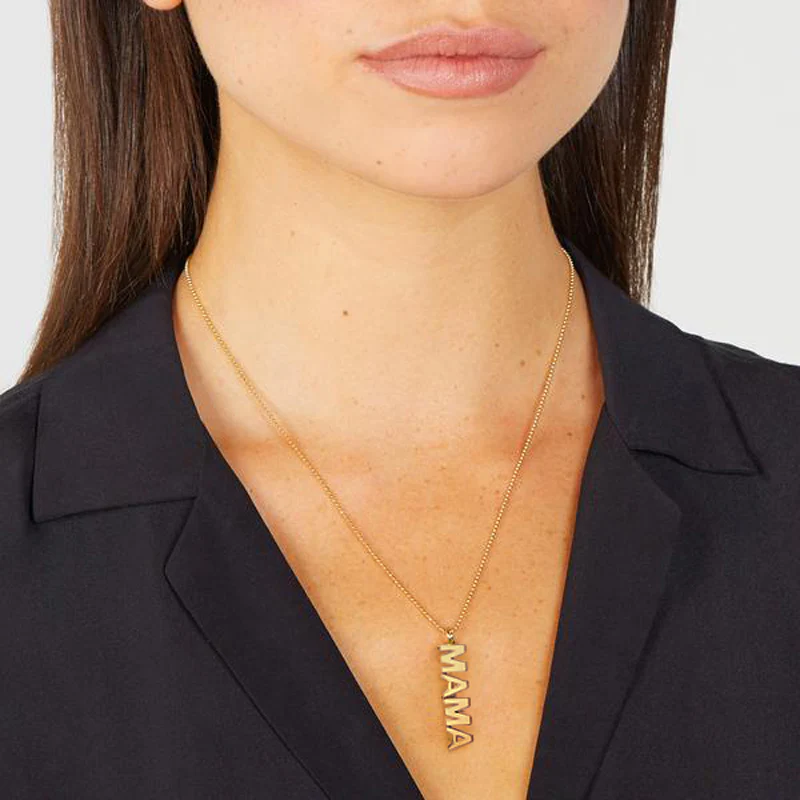 Uppercase Mama Pendant Necklace - Image 3