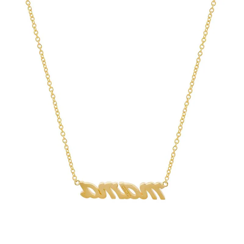 Mama Script Necklace - Image 2