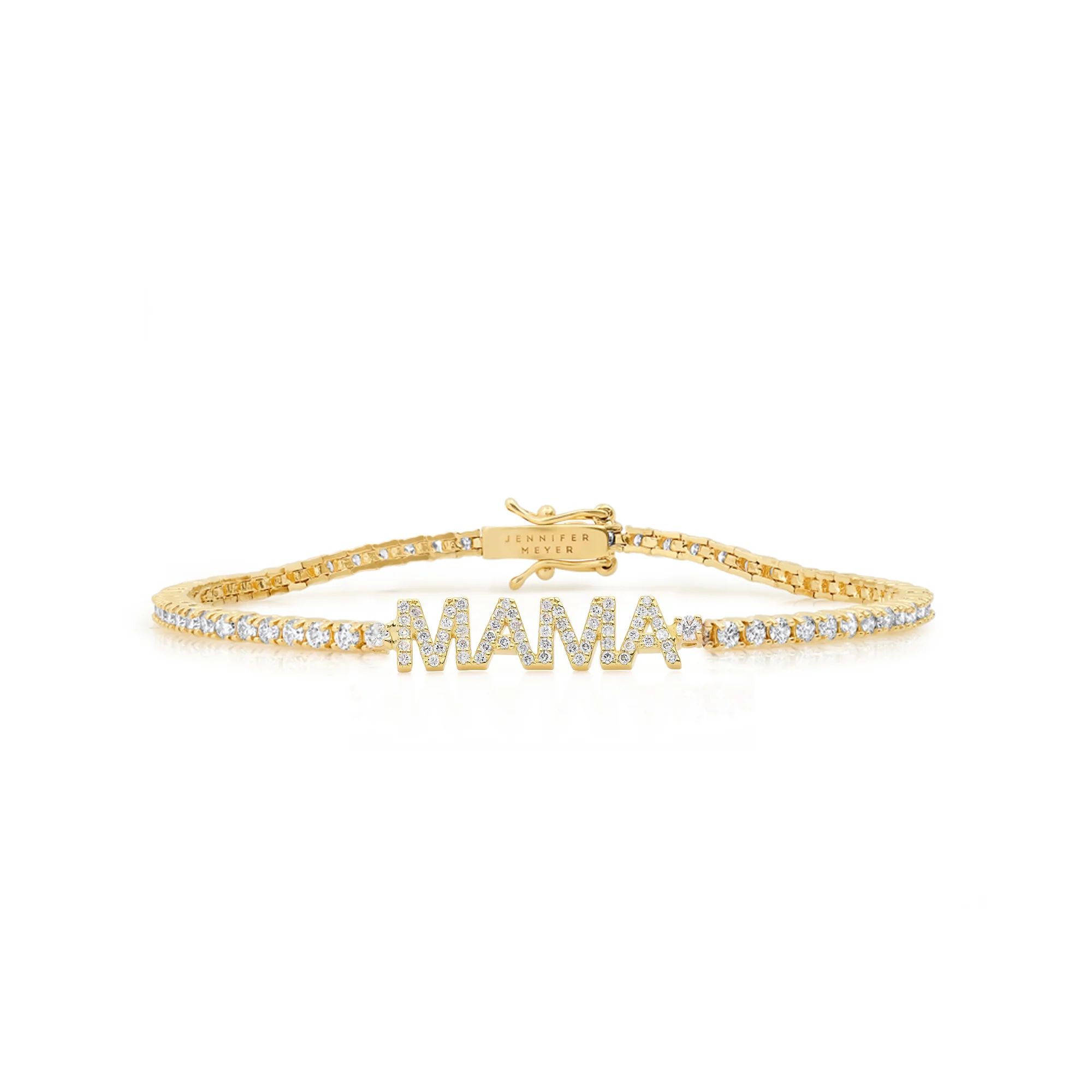 Mama 4-Prong Diamond Tennis Bracelet