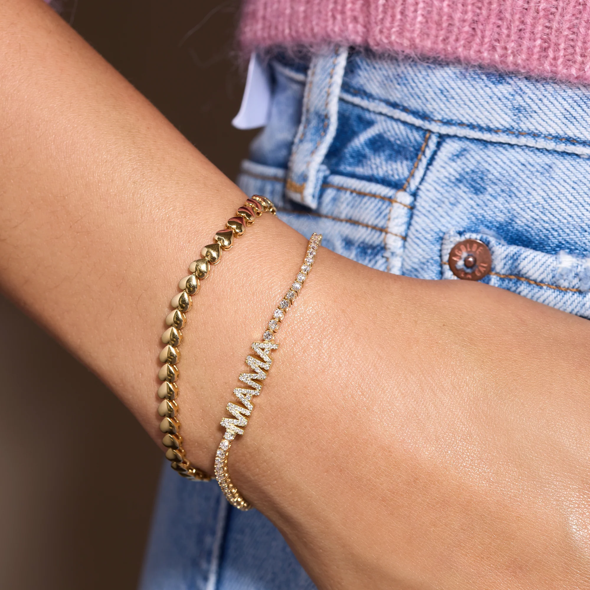 Mama 4-Prong Diamond Tennis Bracelet - Image 2