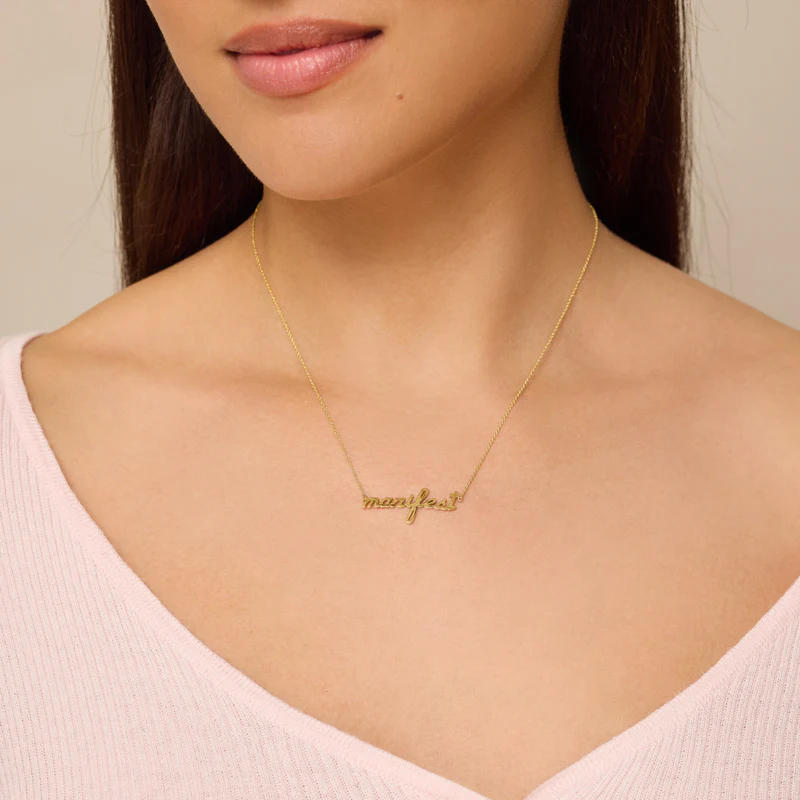 Manifest Script Necklace - Image 3