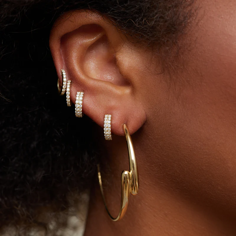 Medium Double Dome Hoops - Image 5