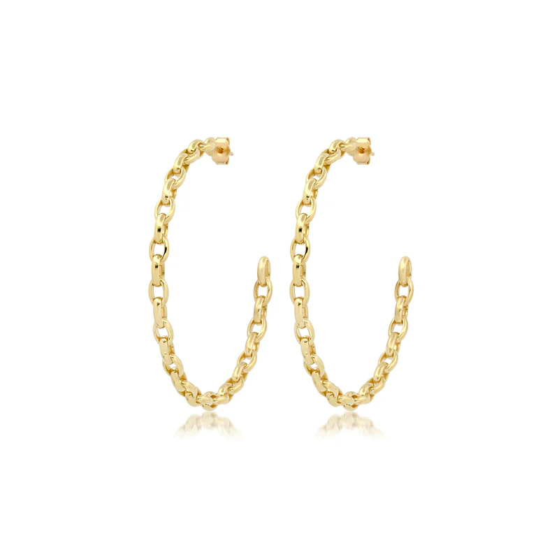 Medium Edith Link Hoops