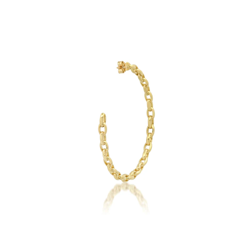 Medium Edith Link Hoops - Image 4