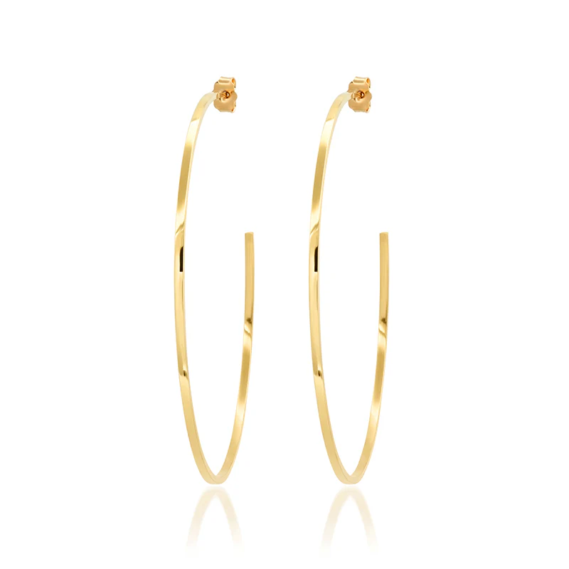 Medium Thin Hoops