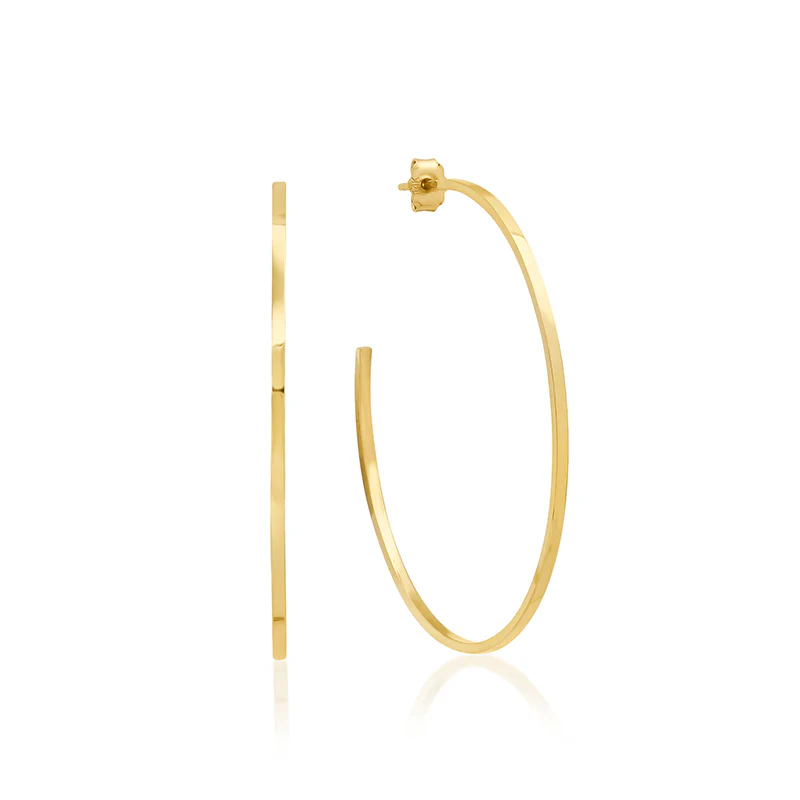 Medium Thin Hoops - Image 2