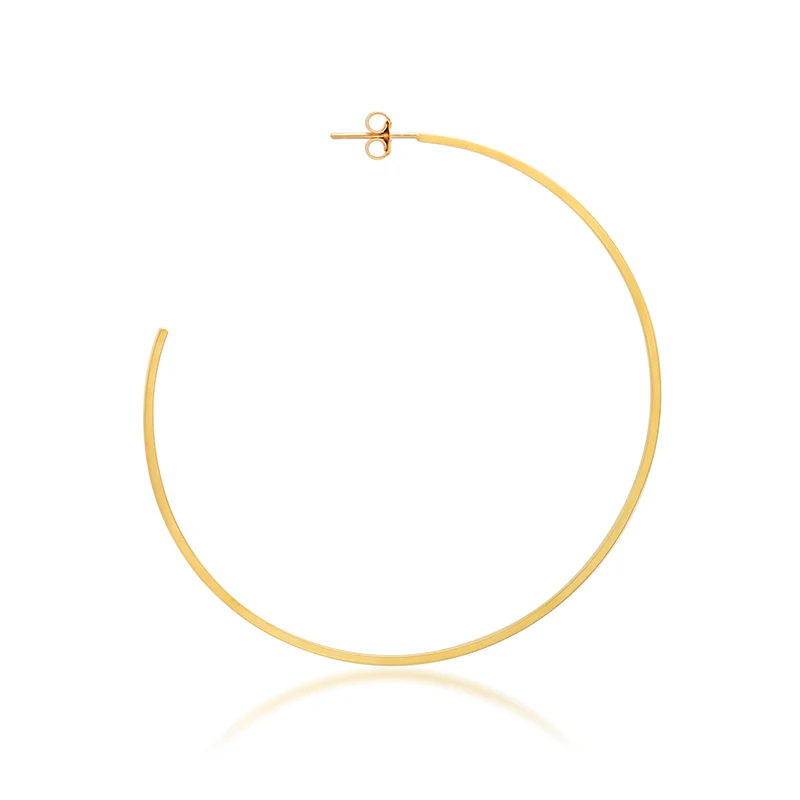 Medium Thin Hoops - Image 4