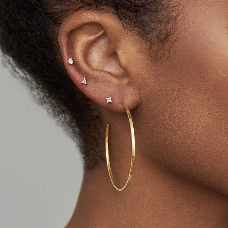Medium Thin Hoops - Image 5