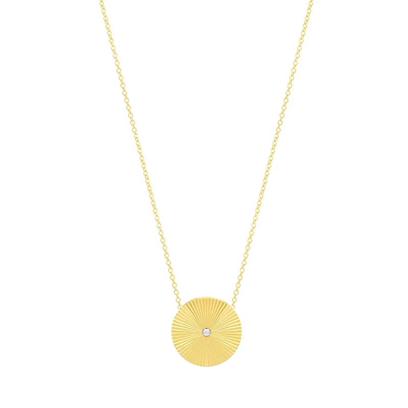Mini 70's Disc Necklace