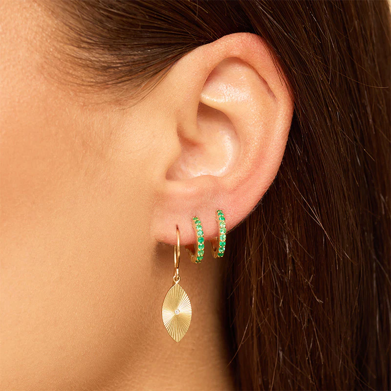 Mini 70's Evil Eye Earrings - Image 4