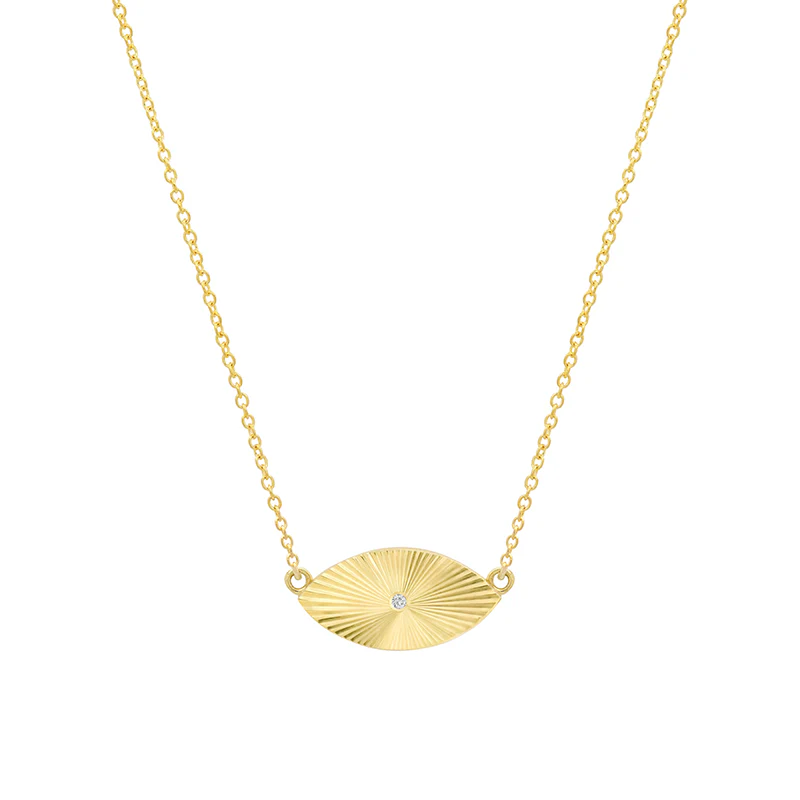 Mini 70's Evil Eye Necklace