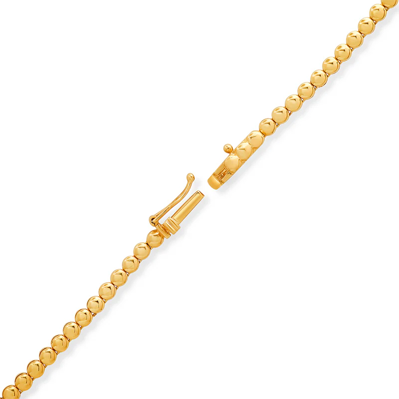 Bezel Tennis Necklace with Graduated Diamond Center - Image 3