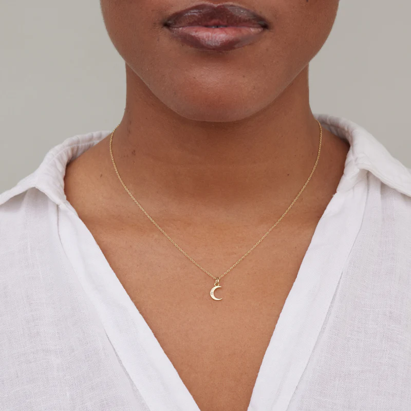 Mini Carson Moon Necklace - Image 4