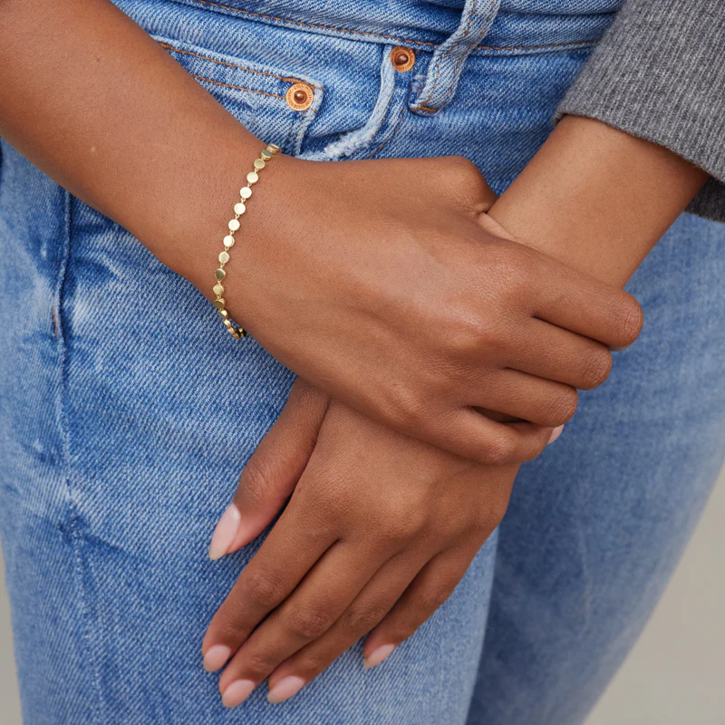 Mini Circle Link Bracelet - Image 2